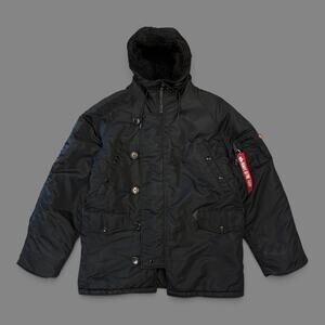 Alfa Industries M men’s Black Type N-3B Military Parka jacket extreme cold